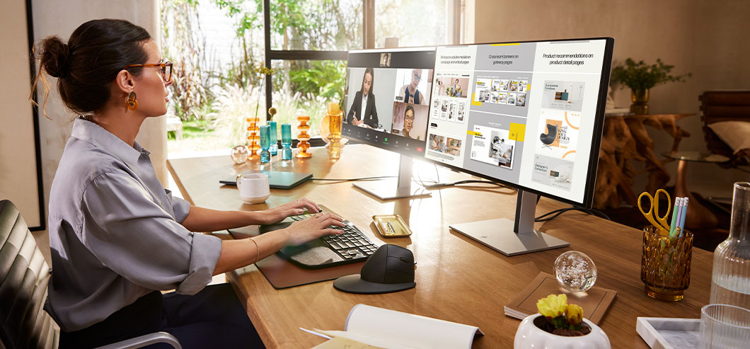 HP Series 7 Pro 27 inch 4K Conferencing Monitor